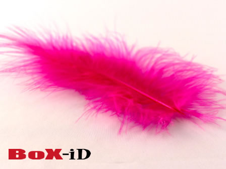 Plumes Marabou +/- 14 cm couleur 30 fuchsia